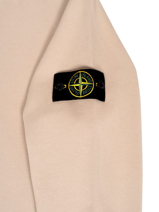 Sweatshirt mit Logo-Patch - Beige