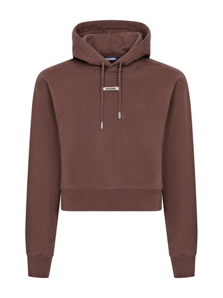 Hoodie Gros Grain in Braun