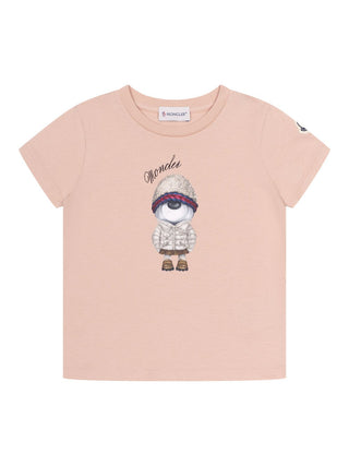 T-Shirt mit Motiv-Print - Rosa