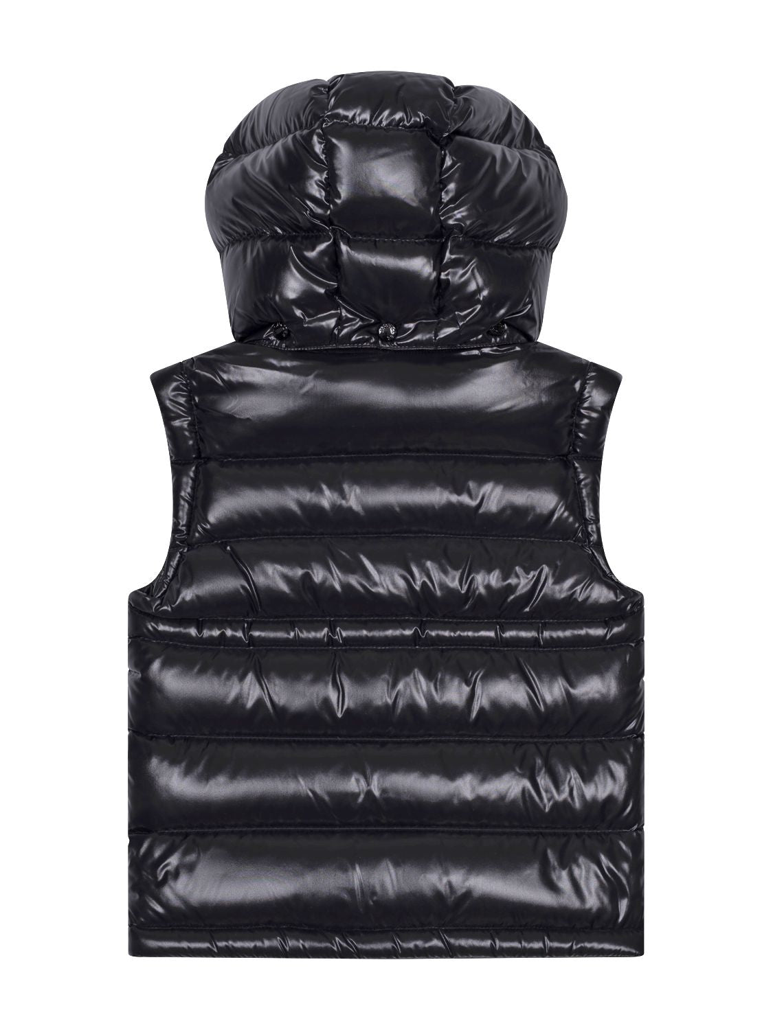 Moncler Enfant Ania Daunenweste mit Kapuze Schwarz AUGUST