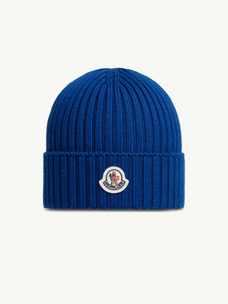 Wollmütze mit Logo - Blau