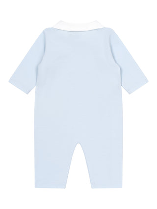 Strampler Set aus Baumwolljersey - Hellblau