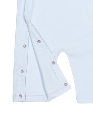 Strampler Set aus Baumwolljersey - Hellblau
