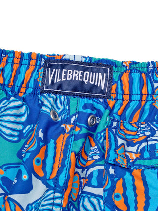 Jim Badeshorts mit Fisch-Motiv - Blau/Multi