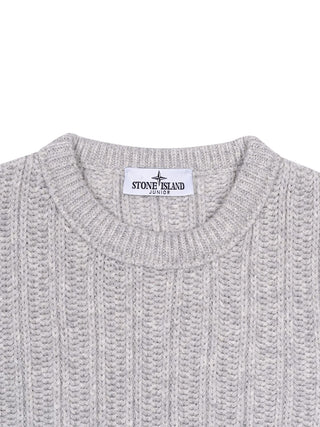 Pullover im Rippstrickdesign - Hellgrau