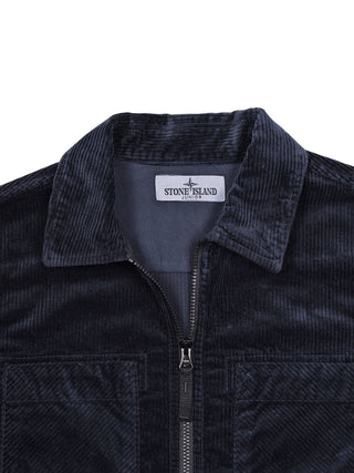 Cord-Overshirt - Navy