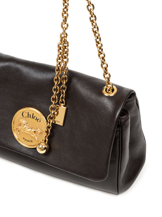 Heritage Schultertasche aus genarbtem Leder