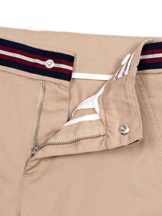 Hose mit Besatz - Beige