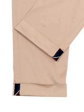 Hose mit Besatz - Beige