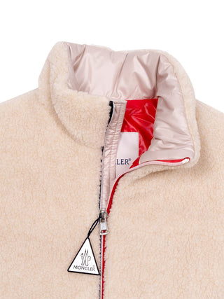 Casan wattierte Teddy-Jacke - Hellbeige