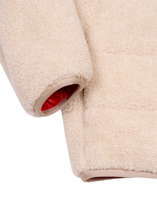 Casan wattierte Teddy-Jacke - Hellbeige