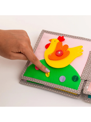 Mini Quiet Book - Dösender Löwe