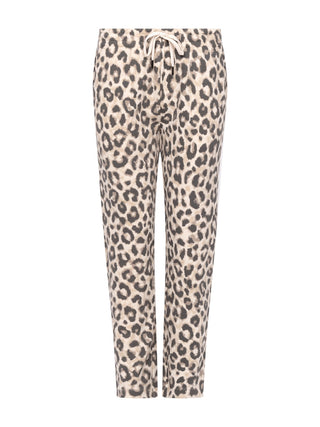 Fleece-Hose in  Leopard