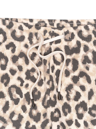 Fleece-Hose in  Leopard