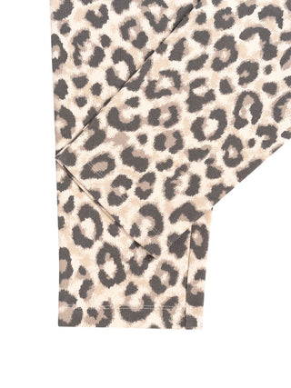 Fleece-Hose in  Leopard