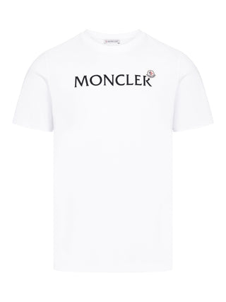 T-Shirt mit Logo in Weiß