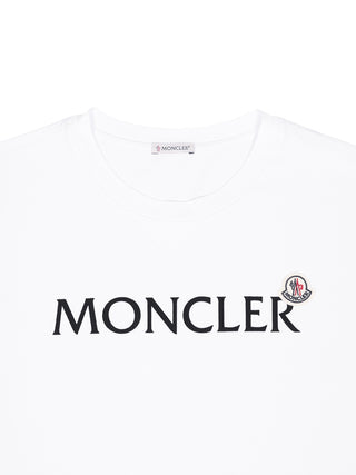 T-Shirt mit Logo in Weiß