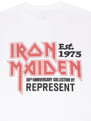 Iron Maiden Anniversary T-Shirt in Ecru