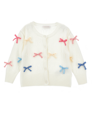 Strickjacke mit Schleifen