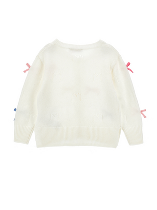 Strickjacke mit Schleifen