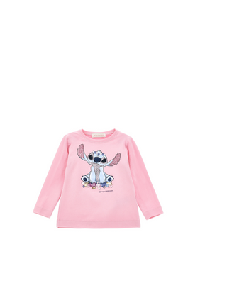 T-Shirt mit Disney-Print Stitch