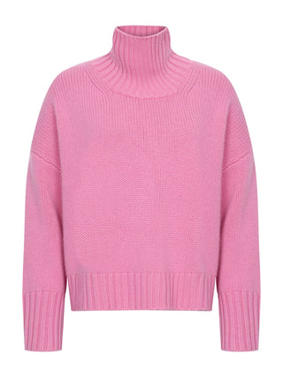 Girlfriend Turtleneck in Pink