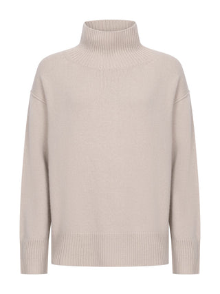 Boyfriend Turtelneck in Chalk