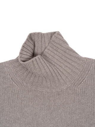 Girlfriend Turtleneck in Greige