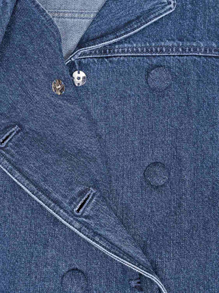 Doppelreihige Jeansjacke