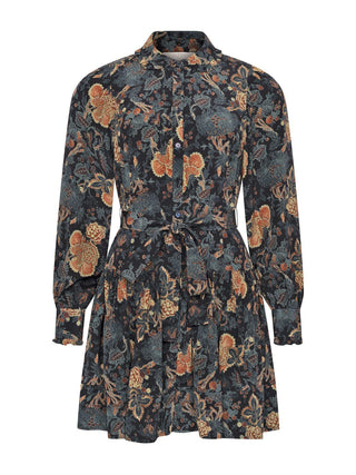 Seidenkleid mit Blumenprint