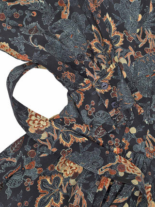 Seidenkleid mit Blumenprint