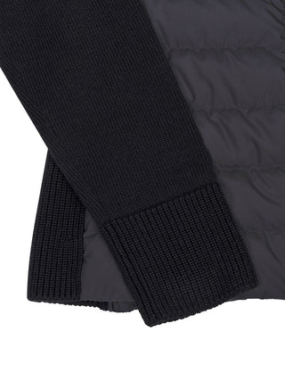 Cardigan mit Daunen in Schwarz