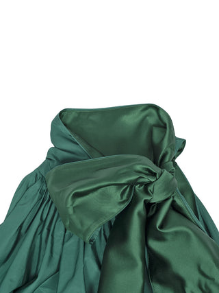 Beber Kleid in Grün aus Taft