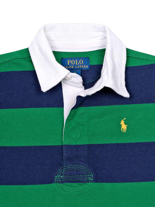 Rugbyshirt Regular Fit - Grün/Navy