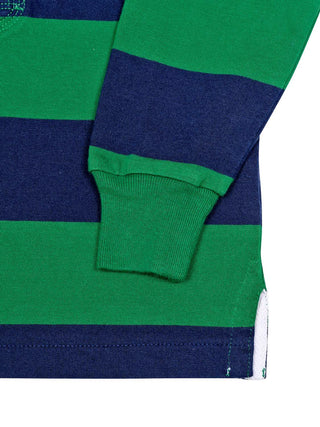 Rugbyshirt Regular Fit - Grün/Navy