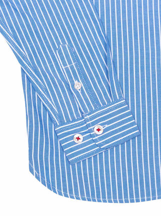 Bart gestreiftes Hemd - Blau/Weiß