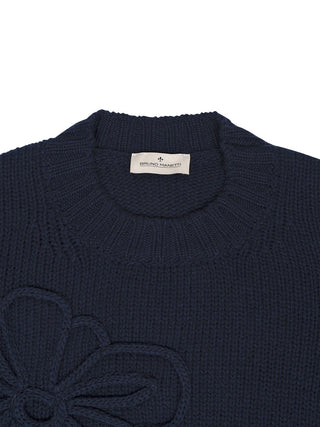Pullover mit Blumen-Details