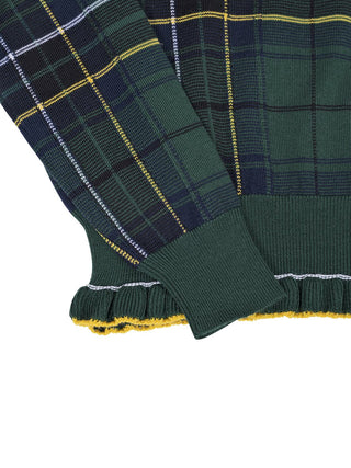 Wollpullover mit Tartanmuster