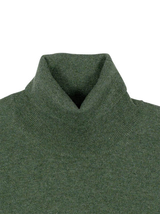 Rollkragenpullover aus Kaschmir in Grün