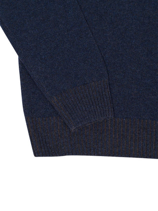 Rollkragenpullover aus Kaschmir in Blau