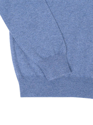 Rollkragenpullover aus Kaschmir in Blaugrau