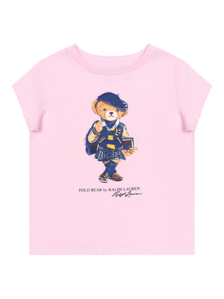 T-Shirt mit Polobär - Hellrosa