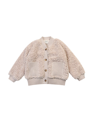 Olaan Cardigan Soft Taupe Teddy