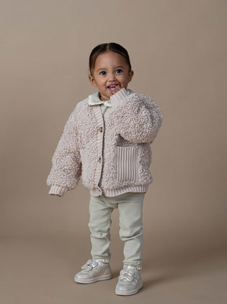 Olaan Cardigan Soft Taupe Teddy