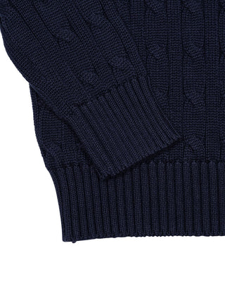 Strickpullover aus Baumwolle - Navy