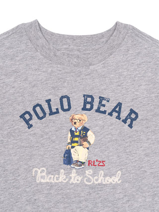 T-Shirt mit Polobär - Hellgrau