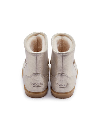 Xelly Boots Bunny in Silver Metallic