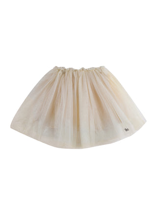Pien Tüllrock in Off White Metallic