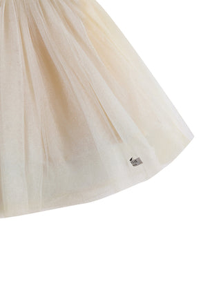 Pien Tüllrock in Off White Metallic