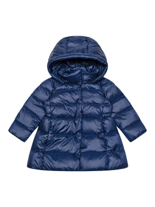 Celia Taillierter Daunenmantel - Navy